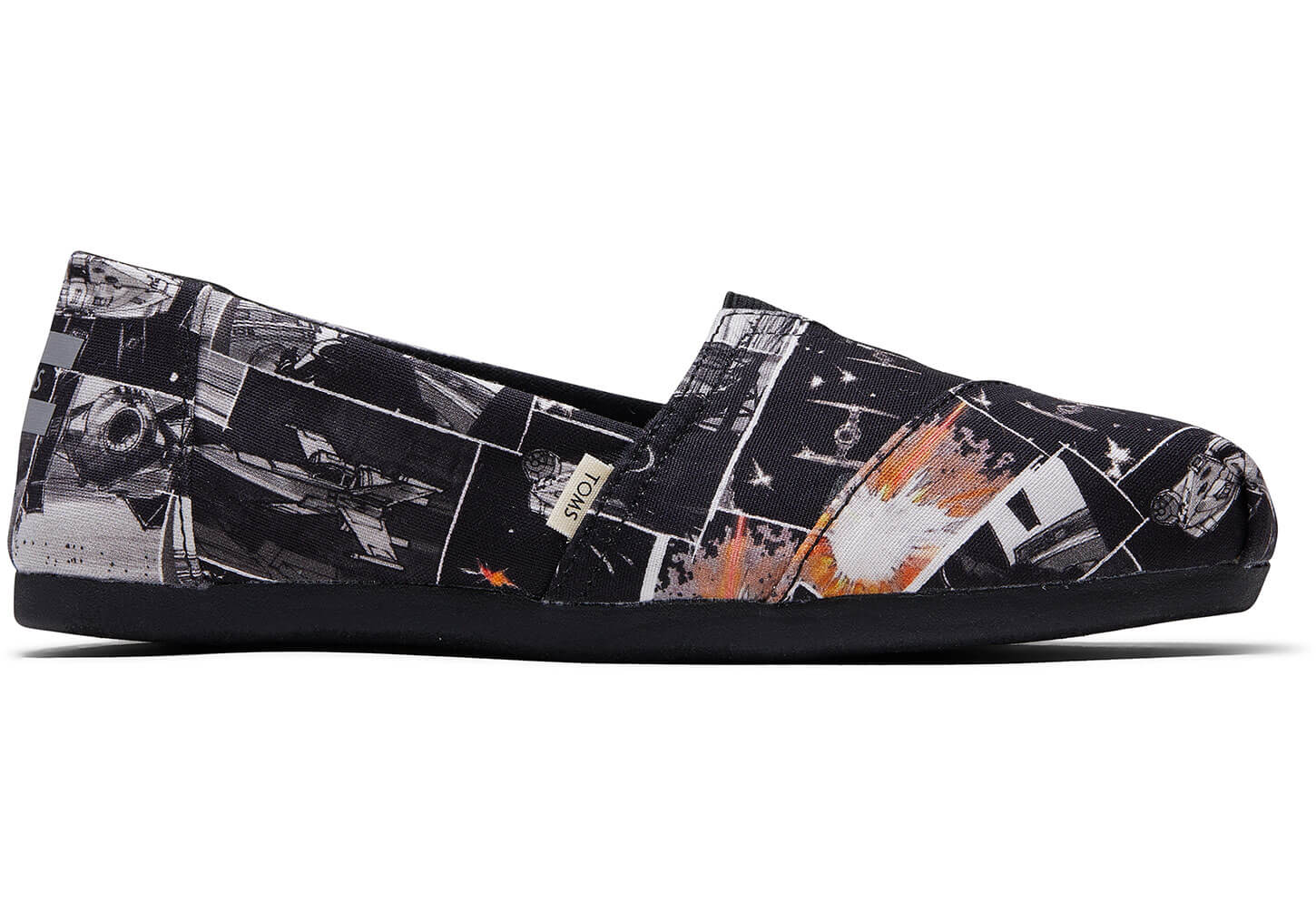 Toms STAR WARS Darth™ Print Classics - Womens Alpargata Espadrilles - Black - NZ - 748190JCB